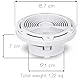 KIT Set FÜR BOSS Audio Systems MR752C, 2 x 2-Wege-Marine-Lautsprechersystem, 18,7 cm 187 mm 7,5 Durchmesser, 200 Watt RMS, 400 Watt Max, 4 Ohm, 92 dB, wasserdicht, für Boote, Meer, Paar