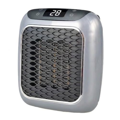 Aquecedor Cerâmico Digital Portátil para Ambientes Compactos de Tomada | Bivolt, Termostato Ajustável, Monitoramento em Visor LED