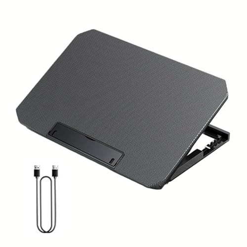 Geavonyg Base Raffreddamento per Notebook A 17 Pollici con Doppia Ventola 2 Porte USB E Supporto Ergonomico Regolabile Accessorio Raffreddamento per Laptop da Ufficio