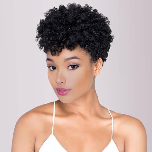 MIMAN 3 Packs 10 Inch Short Curly Crochet Hair Braids 6MM Spiral Curls Crochet Braided Synthetic Braiding Hair Extensions for Women DIY Mohawk Afro Braided Hairstyle (Natural Black #1B)