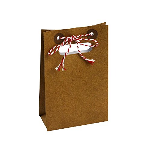 Neviti Just My Type Favor Bolsas, Papel, Papel Kraft, 5 x 1,9 x 0,1 cm