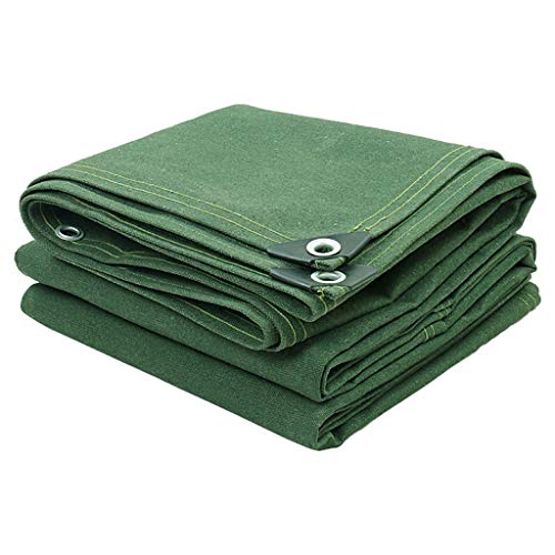 Preisvergleich Produktbild Abdeckplane Gewebeplane Schutzplane Gartenmöbel Plane verdicken Baumwoll-Sonnencreme staubdichtes Segeltuch Verschleißfester Stoff Armee-Grün (Color : 2X3M)