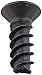 Small Parts 0406LTFB Steel Thread Rolling Screw for Plastic, Black Oxide Finish, 82 Degree Flat Head, Star Drive, #4-20 Thread Size, 3/8
