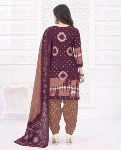 Image of Priyashi Women Unstiched Crepe dress materials | Crepe Salwar Suit for women with dupatta | suit material for women unstitched