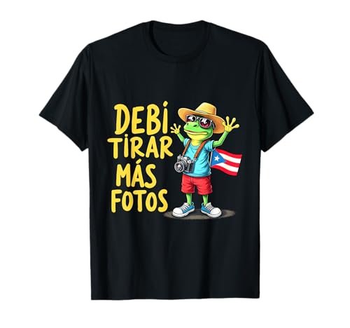 Debi Tomar Mas Fotos Rana Turista Diseño Divertido Viaje T-Shirt
