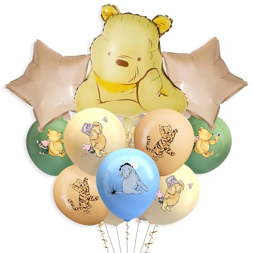 Lot de 33 grands ballons Winnie Bear classiques de 30,5 cm pour garçons et filles