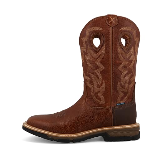 Image of Twisted X mens 12 inch Pull on Soft Toe Western Work Boot