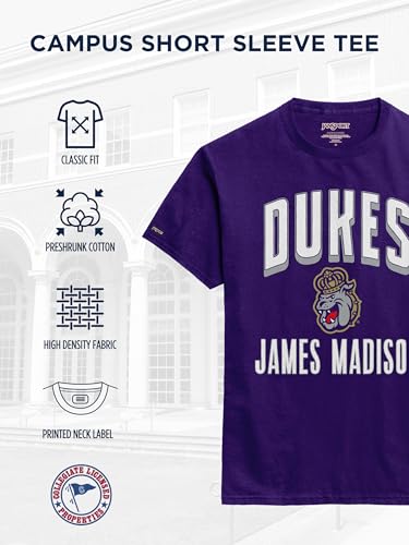 Image of JanSport NCAA Officially Licensed Campus Short Sleeve T Shirt for Men, Soft & Breathable Pre-Shrunk Cotton Crewneck T Shirt