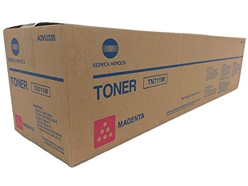 OEM Konica Minolta A3VU330 TN711M Magenta Toner Cartridge Bizhub C654 C654e C754 C754e