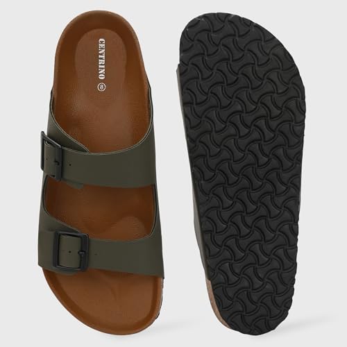 سنترينو شباشب مبطنة للرجال | بطانة من البولي يوريثان على وسادة القدم | تقنية ارتداد الظهر | مريحة وخفيفة الوزن | شبشب فليب فلوب مقاوم للماء للاستخدام اليومي للرجال والاولاد