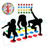 RAIGDY Twister Spiel,Partyspiele,Lustige Spiele mit Spielmattefür die Familie Interaktion