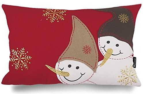 Phantoscope Decorative Merry Christmas Throw Pillow Cushion Cover 12