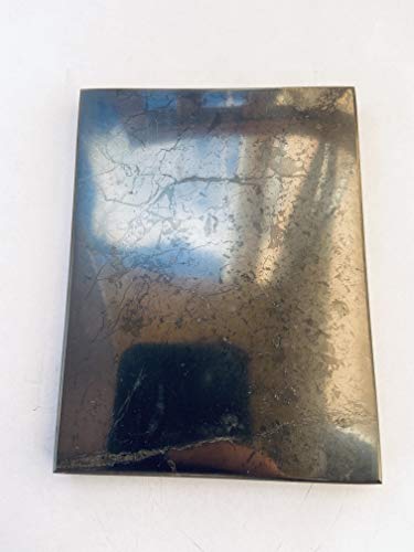 Shungite Stone Polished Tile 90 x 120 mm Schungit Shungit