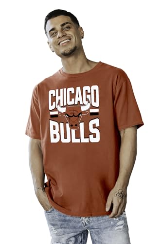 Chicago Bulls NBA Officially Licensed T-Shirt Ringspun Bold Team Color, X-Large