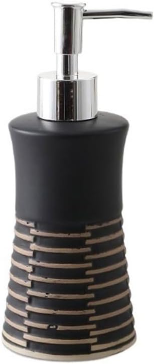 Soap Dispenser Ceramic Lotion Bottle 280ML Bathroom Household(Brown)