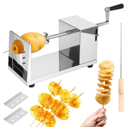 Spiralschneider Kartoffelschneider Edelstahl – Manuell Gemüse...