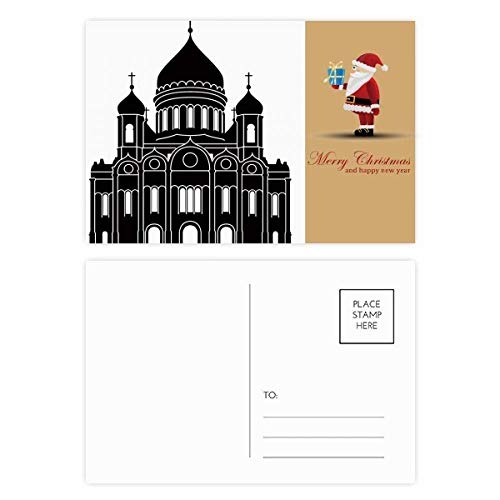 Cartes postales Moscou Cathédrale Christ Russie Père Noël pour collectionneurs et vœux