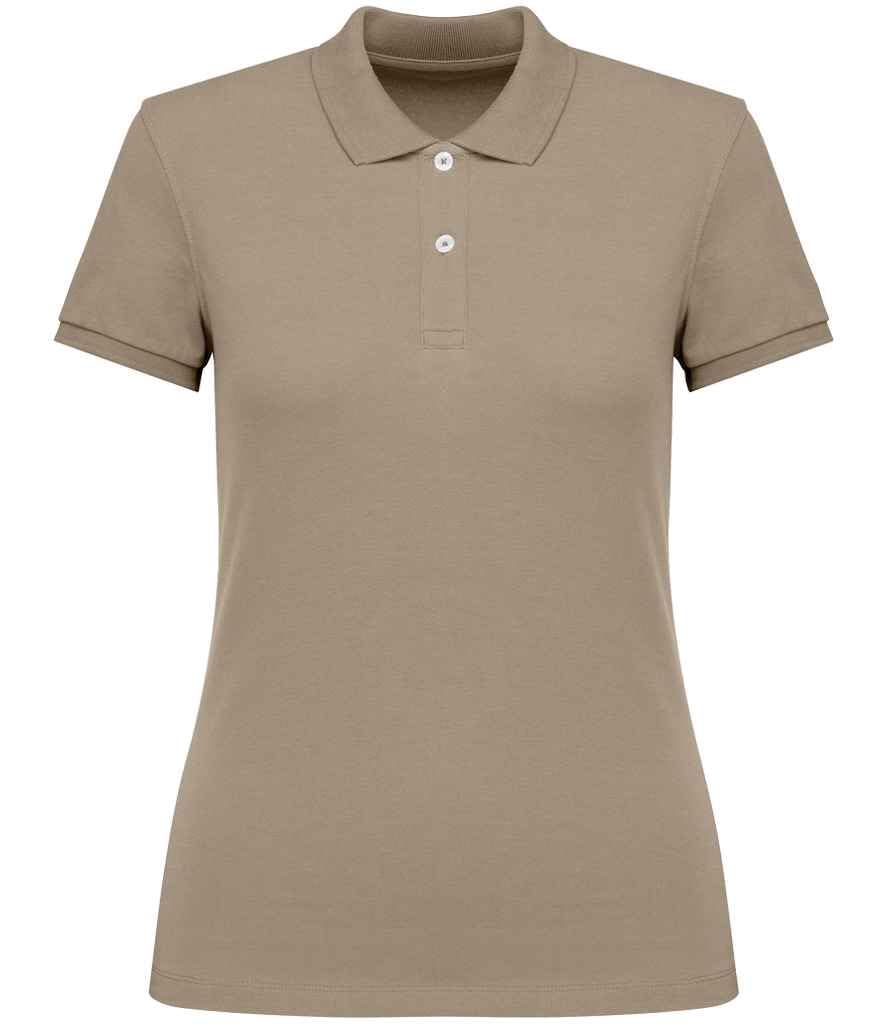 COOZO Ladies Piqué Polo Shirt - Wet Sand - M