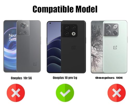 Image of Jkobi Back Cover Case for OnePlus 10 Pro (Textured Grip Design | Camera Protetion | Slim and Light Weight | Soft Touch and Feel | Black)