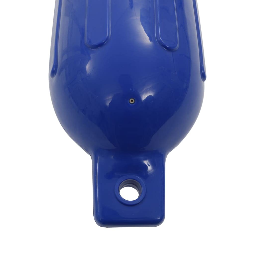 Bootsfender 4 szt. niebieski 58,5 x 16,5 cm PCW z pompką, akcesoria do łodzi do przymocowania i zagłuszania, błotnik do portu, pomostu, nabrzeża, pontonu i morza