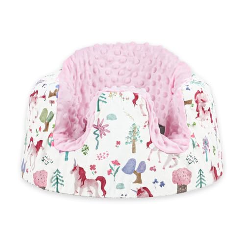 Seat Cover Compatible with Bumbo Seat and Nuby Seat Super Soft & Breathable Bumbo Floor Seat Cover for Boys and Girls Seat Cover for Baby Machine Washable Forest Unicorn