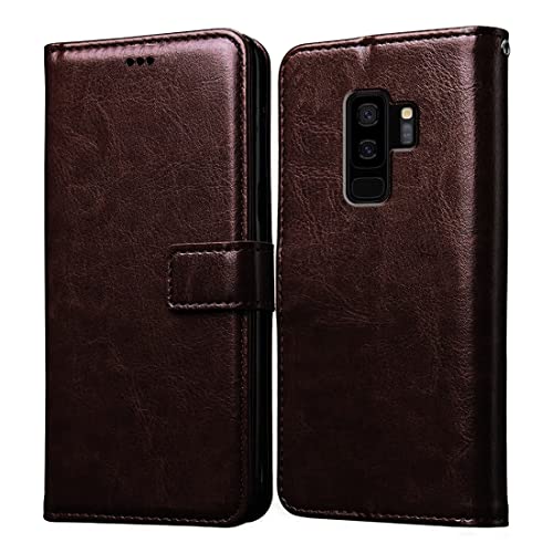 Image of Flip for Samsung Galaxy S9 Plus (Leather Coffee) Flip Cover