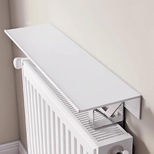 Couvercle d'étagère de radiateur en aluminium épais et supports inox 60kg