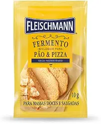 Kit 69 Unidades Fermento Biológico Pão e Pizza Seco Fleischmann 10g (Caixa)