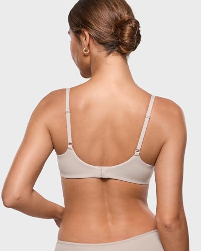 Image of INLYRIC Women's Inbarely Plus Plunge Bra - Unlined Underwire Sexy Demi Balconette Bras