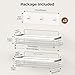 Orimade Shower Caddy with 5 Hooks Organizer for Hanging Razor and Sponge Bathroom Basket Adhesive Shower Shelf Storage Kitchen Rack Wall Mounted No Drilling Rustproof Stainless Steel - 2 Pack