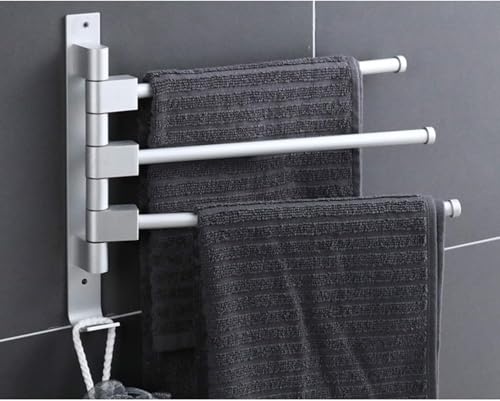 Wandmontierter Wäscheständer, zusammenklappbarer Wäscheständer für den Innenbereich mit Handtuchhalter, zusammenklappbarer Wäscheständer für Balkon, Schmutzfänger, Schlafzimmer (Größe: 27,5 x 31 cm)