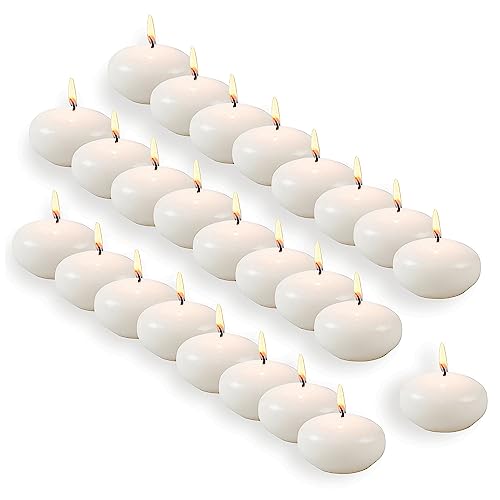 Bulk White Floating Candles 48 Pieces