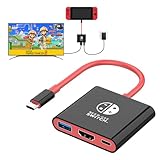 AHGEIIY Switch Dock, 4K@60Hz Switch Docking Station 3 in 1 Switch Travel Dock with HDMI USB 3.0 PD100W Charing Port for Nintendo Steam Decck MacBook Laptop NOT for Switch2