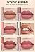 12 Colors Matte & Glossy Liquid Lipstick Set – Book Style Gift Kit for Women & Girls – Long Lasting Waterproof Lip Gloss with Nude, Pink, Red Shades, Non-Sticky, Transfer-Proof Lip Stain (Set A)