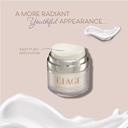 Liage Anti Wrinkle Retinol Night Face Cream With Hyaluronic Acid, Retinoid Anti-Aging Skin Care, Reduce Fine Lines, Moisturizing & Hydrating Face Lotion For Women And Men, To Reduce Wrinkles #TOP3