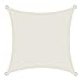 Produktbild Cool Area Sonnensegel Wasserdicht Quadratisch 3 x 3 Meter, Sonnenschutz Wasserabweisend Polyester für Garten und Balkon, Creme weiß
