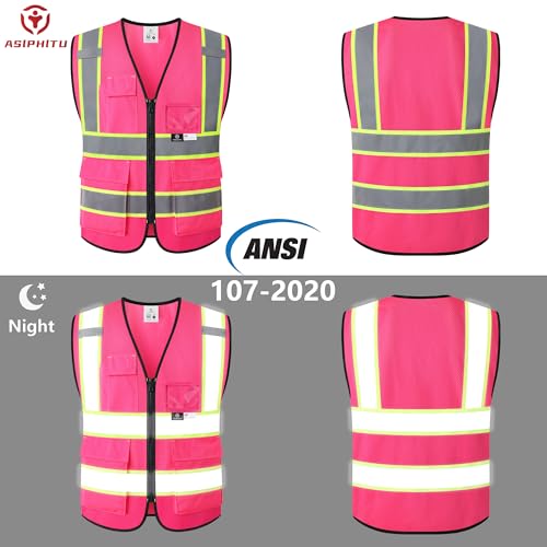 Image of Safety Vest for Men Women Reflective Construction Vest