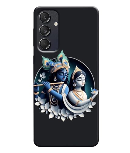 Image of Lord Radha Krishna Printed Hard Back Case Cover Compatible for Samsung Galaxy M55 5G / M55S / F55 5G (Multicolor) - D1666