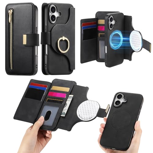 【DBWYPY】対応 iPhone 15 Pro ケース 手帳型 2 in 1 分離式 アイフォーン15Pro手帳型ケース 取り外し可能 RFIDブロッキング アイフォン15Pro ケース あいふぉん15Proケース いphone15Pro ケース スタン