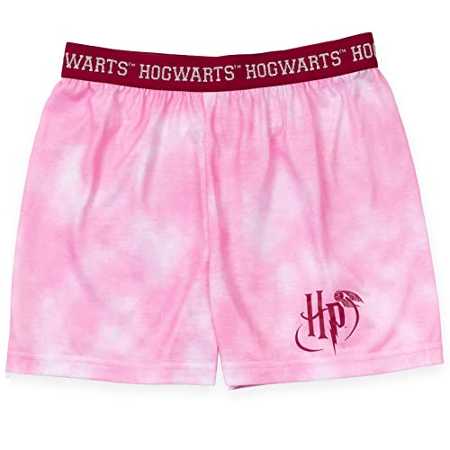 Harry Potter Gryffindor Hufflepuff Ravenclaw Slytherin Girls Pajama Shirt and Shorts Sleep Set Little Kid to Big Kid4