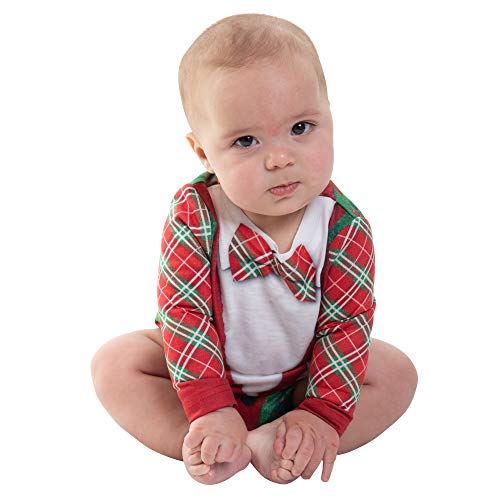 Faux Real Baby Toddler Family Ugly Christmas Sweater Long Sleeve T-Shirt, Cardigan, 12 Month