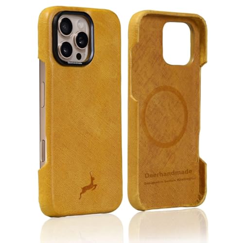 DEERHANDMADEv~AtOCU[dbP[X Apple iPhone 16 Pro MaxAMagSafeACX[dAϏՌیJGbW(OWA[GfBV)(iPhone16 Pro Max)CG[