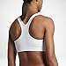 Nike Swoosh Futura Sujetador Deportivo, (Blanco/Negro), S para Mujer
