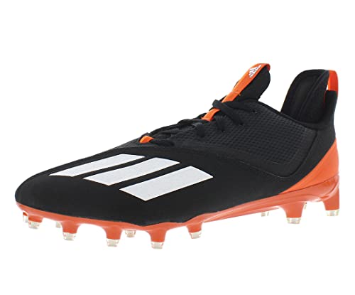 Adidas Sm Adizero Scorch 21 NCAA Men Shoes Size 12.5, Color: Black/White/Orange