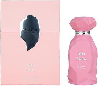 Arabiyat Prestige Safa Eau de Parfum para mujer, color rosa, 100 ml. Fabricado en los Emiratos Árabes Unidos.