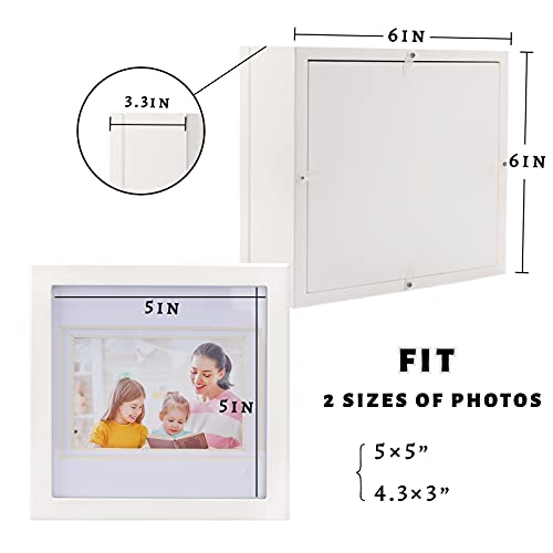 Anlunob 5X5 Picture Frame Stand For Table Top Display For Desk Mothers Day Birthday Gift,Forever Roses With White Photo Frame Gifts For Mom Girls Women #TOP1