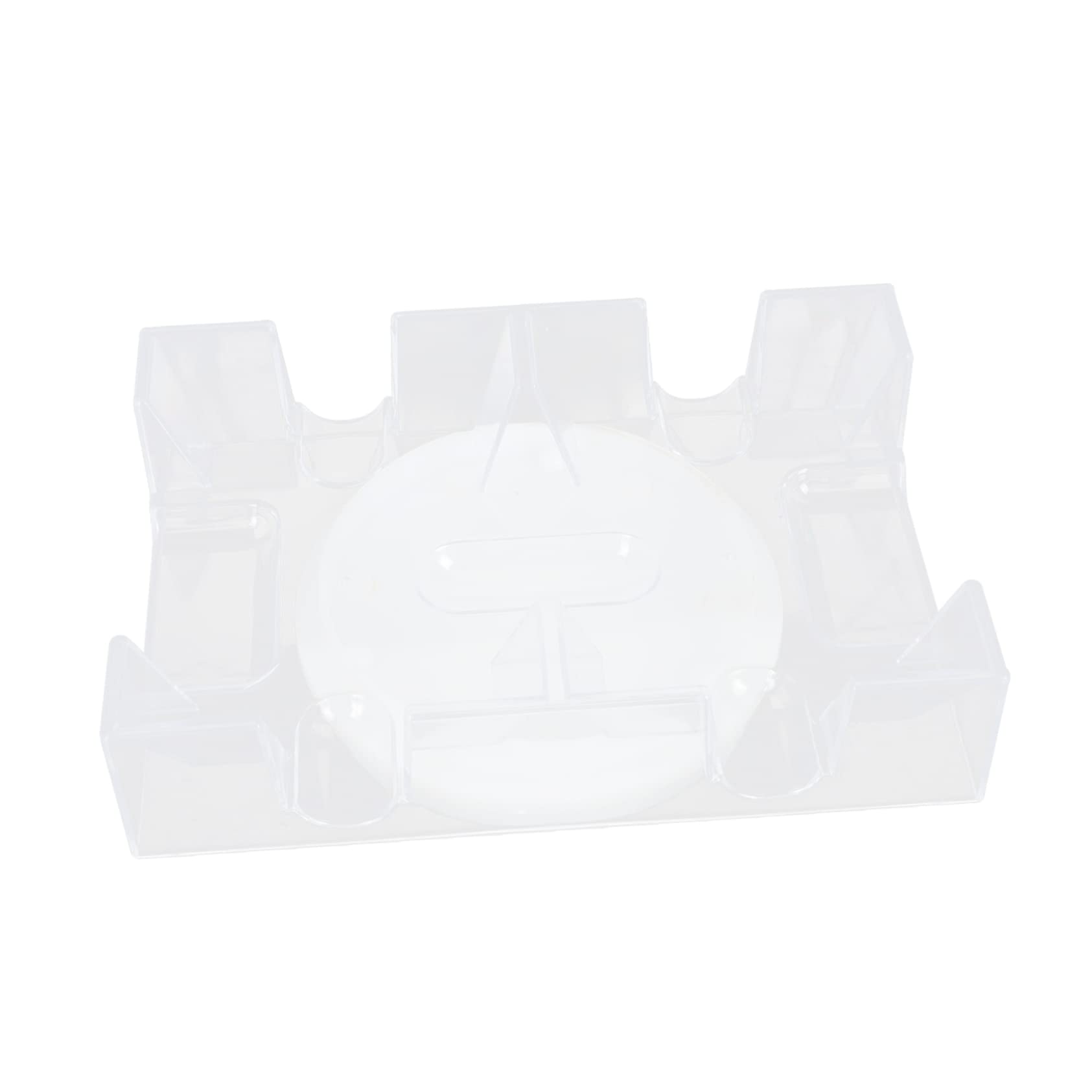 BESTonZON Playing Card Organiser Rotating Poker Card Stand Tray Waterproof Easy to Maintain Sturdy Plastic Non-Slip Stable Placement