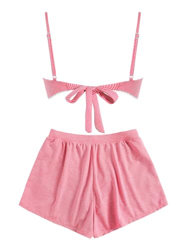 Image of ZAFUL Womens Sport Vacation Swimwear Two Piece Swimsuits with Shorts