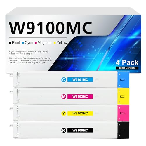 Cartouche W9100MC pour résoudre les problèmes d'impression pâle sur HP Managed E77422dn