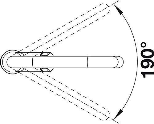 BLANCO JURENA-S | Küchenarmatur in chrom | Hochdruck | Mit herausziehbarem Schlauch | Rückflussverhinderer | Keramik Kartusche | Gesicherte Wasserqualität & wassersparend